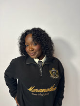 Load image into Gallery viewer, Maranatha Quarter Zip Sweater (Black)