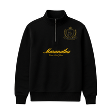Load image into Gallery viewer, Maranatha Quarter Zip Sweater (Black)