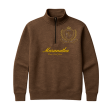 Load image into Gallery viewer, Maranatha Quarter Zip Sweater (Brown)