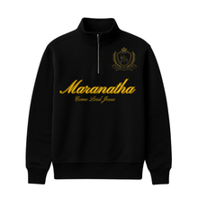 Load image into Gallery viewer, Maranatha Quarter Zip Sweater (Black)
