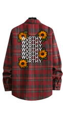Load image into Gallery viewer, Worthy Flannel - Red