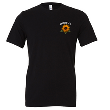 Load image into Gallery viewer, Worthy Sunflower Premium T-Shirt - Black