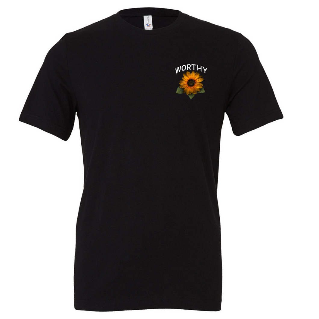 Worthy Sunflower Premium T-Shirt - Black