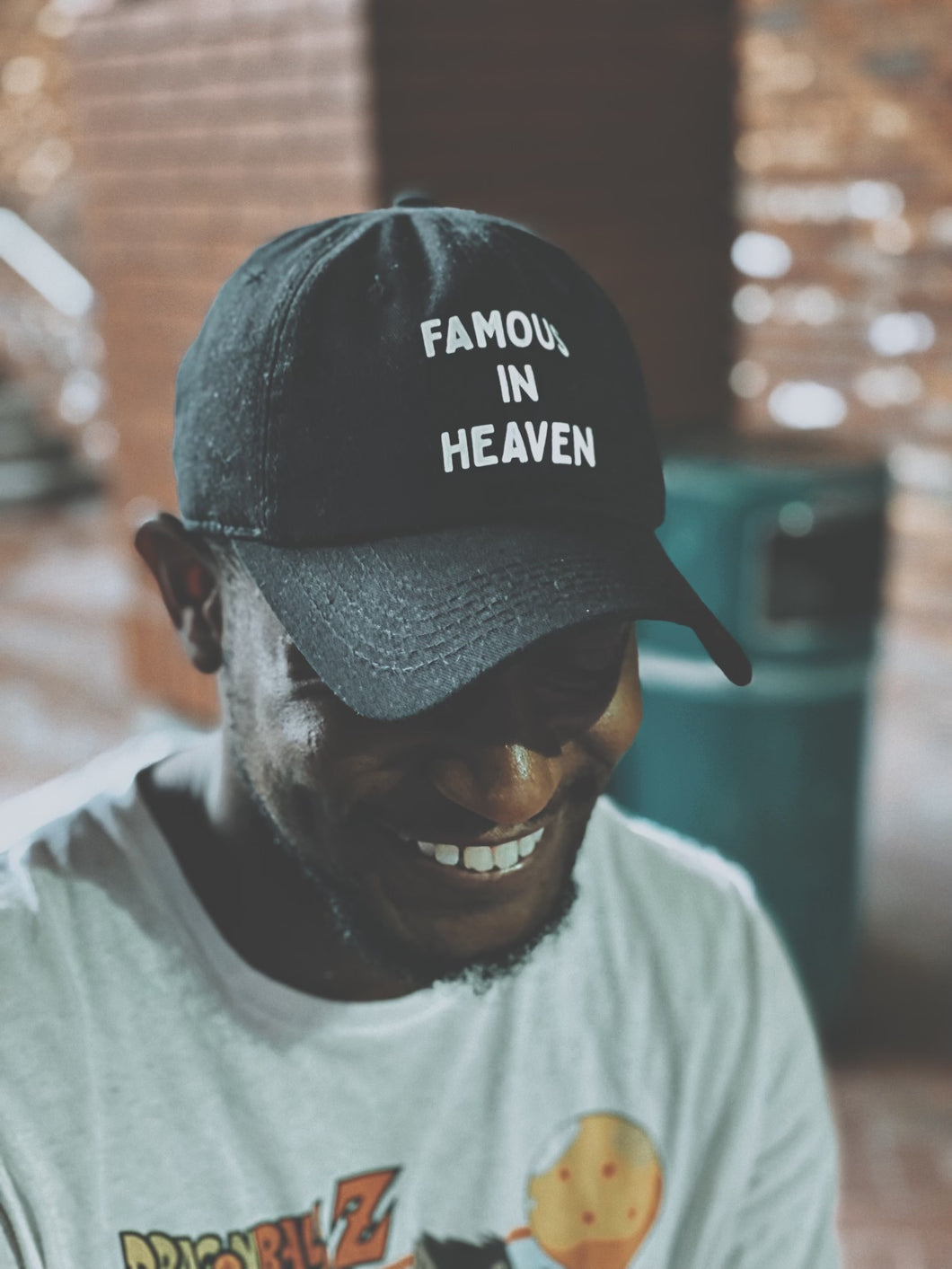 Famous In Heaven Dad Hat (Black)