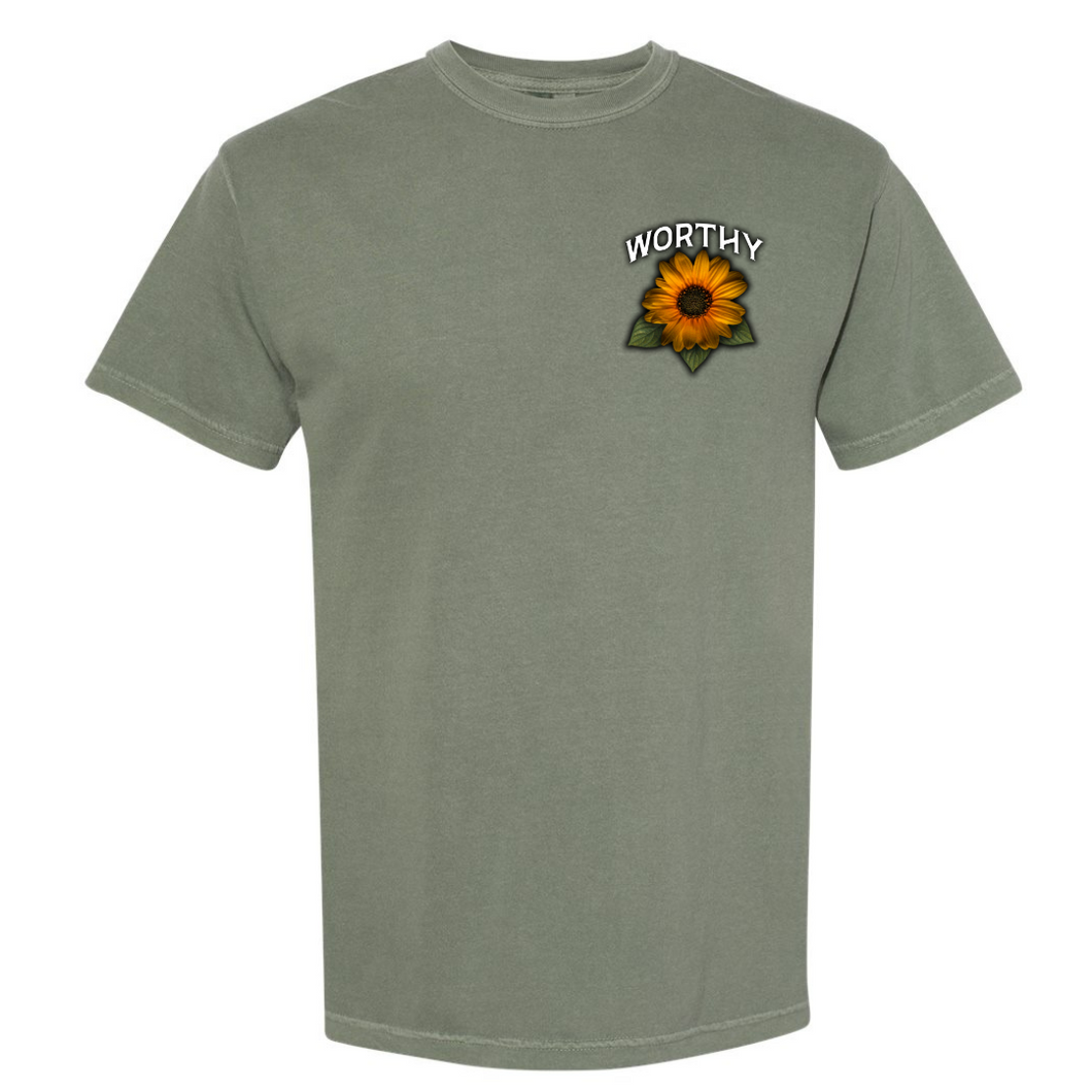 Worthy Sunflower Premium T-Shirt - Moss