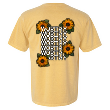 Load image into Gallery viewer, Worthy Sunflower Premium T-Shirt - Mustard
