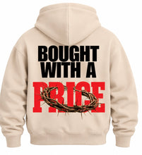 Load image into Gallery viewer, "Bought with a Price" Hoodie (Tan)
