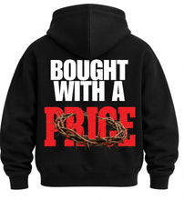 Load image into Gallery viewer, "Bought with a Price" Hoodie (Black)

