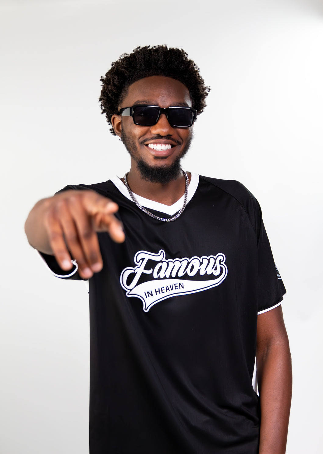 Famous in Heaven - All Star Jersey (Black/White)