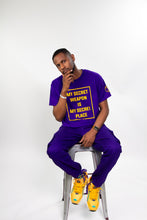 Load image into Gallery viewer, &quot;My Secret Weapon is My Secret Place&quot; Purple/Gold T-Shirt
