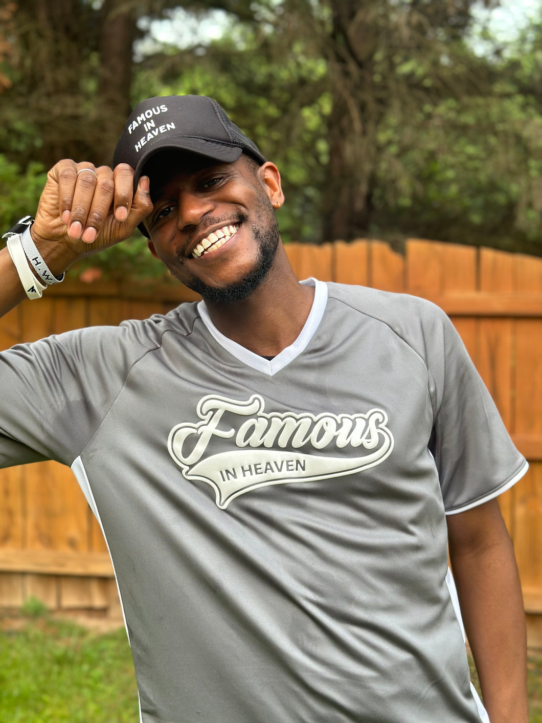 Famous in Heaven - All Star Jersey (Grey/White)