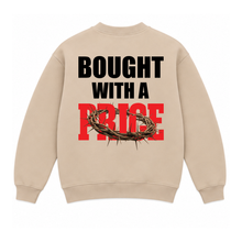 Load image into Gallery viewer, "Bought with a Price" Sweatshirt (Creme)
