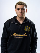 Load image into Gallery viewer, Maranatha Quarter Zip Sweater (Black)

