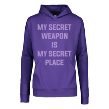 Load image into Gallery viewer, My Secret Weapon Hoodie (Purple/Lavender)
