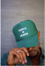 Load image into Gallery viewer, Famous In Heaven Trucker Hat (Forest Green)
