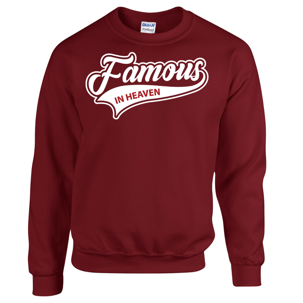 Famous in Heaven - All Star Crewneck (Maroon/White)