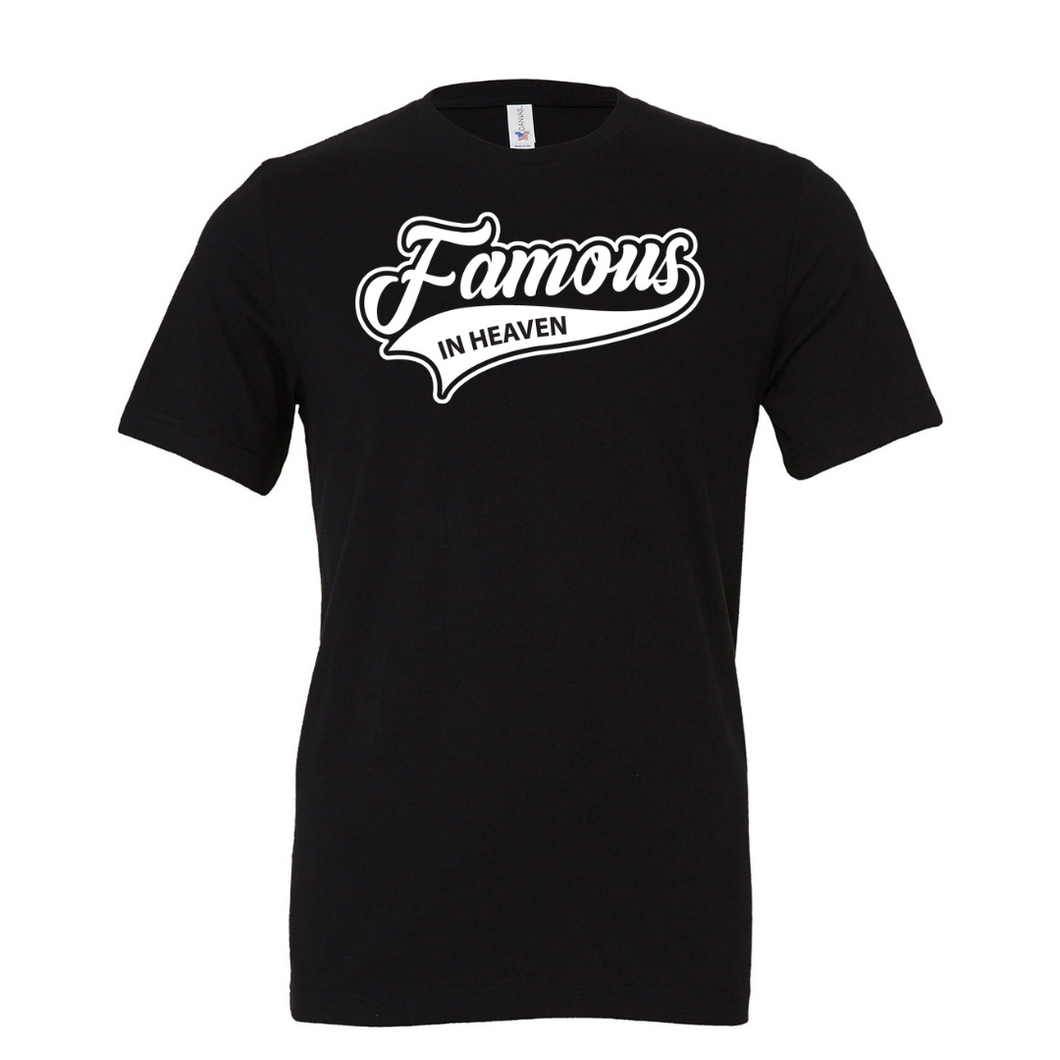 Famous In Heaven All Star T-Shirt- Black