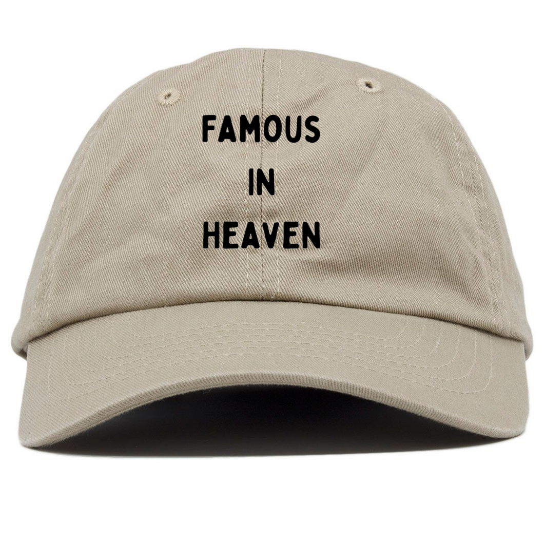Famous In Heaven Dad Hat (Beige)